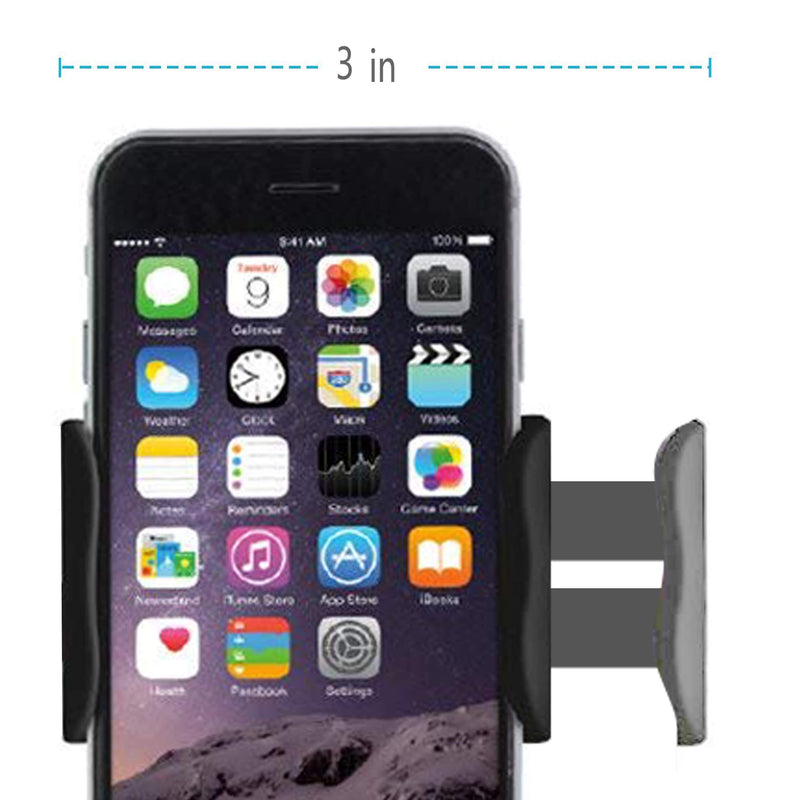 [Australia - AusPower] - Cell Phone Clip on Stand Holder - with Grip Flexible Long Arm Gooseneck Bracket Mount Clamp for iPhone X/8/7/6/6s/5 Samsung S8/S7, Used for Bed, Desktop (Black) Black 