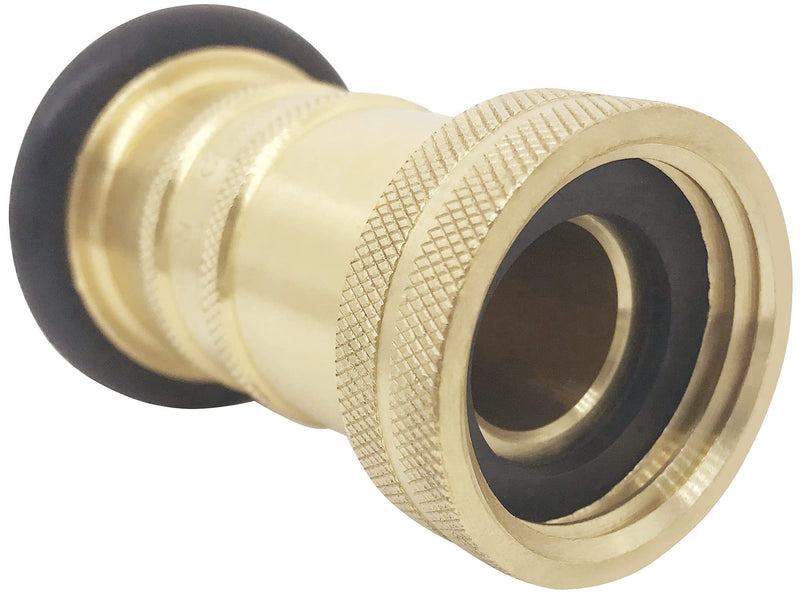 [Australia - AusPower] - Happy Tree 1" NH / NST Fire Hose Nozzle 100 psi 36 gpm Brass Fire Equipment Heavy Duty Industrial Jet Fog Spray Nozzle 1"NH/NST 