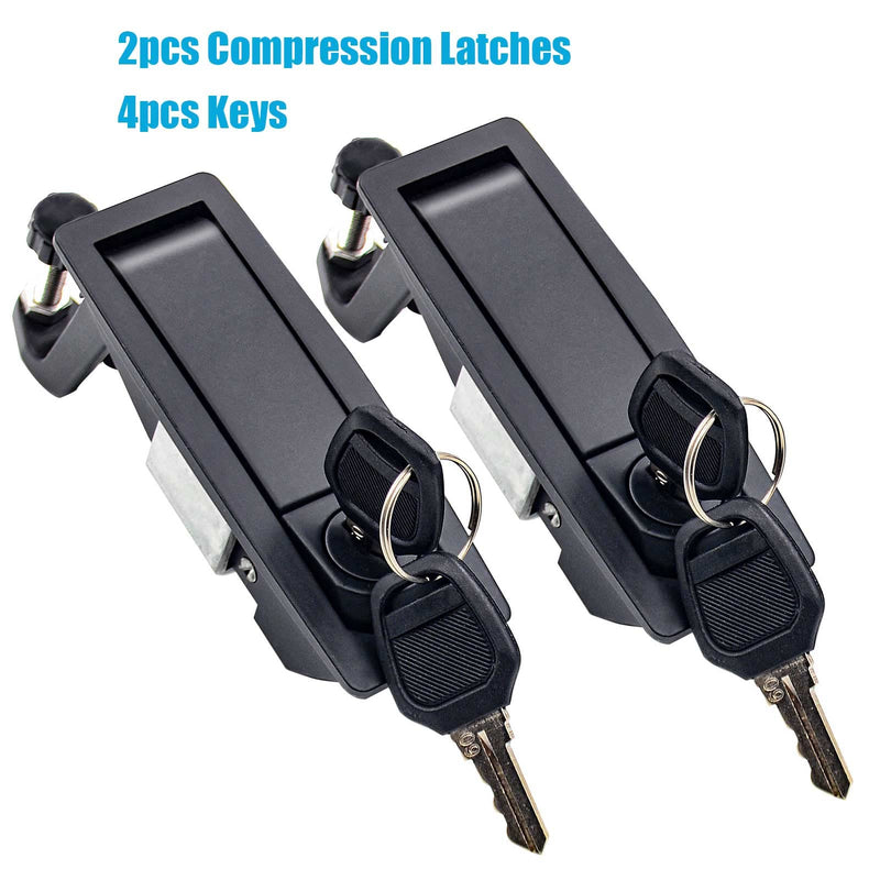 [Australia - AusPower] - NESGLODUO Compression Latch Lock - Compression Latch, Compression Latches with Lock, Pack of 2 