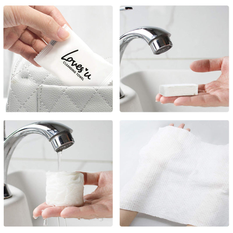 [Australia - AusPower] - Compressed Towel Tablets Disposable Portable Towel for Outdoor Travel Camping Hiking Sport Hotel Beauty Salon Soft Durable Reusable Thicker Style 