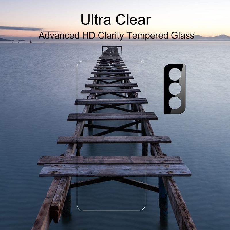 [Australia - AusPower] - Ailun Glass Screen Protector for Galaxy S22 5G [6.1 Inch Display] 3Pack + 3Pack Camera Lens Tempered Glass Fingerprint Unlock Compatible 0.25mm Clear Case Friendly [Not For S22 Ultra] 