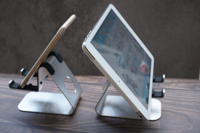[Australia - AusPower] - Mobix alluminum Phone Stand Holder, 3 Level Adjustable, Stable and Durable Alloy Phone and Tablet Stand, Compatible for Your iPhone, ipad Mini and Other Tablet Less Than 8 inch 