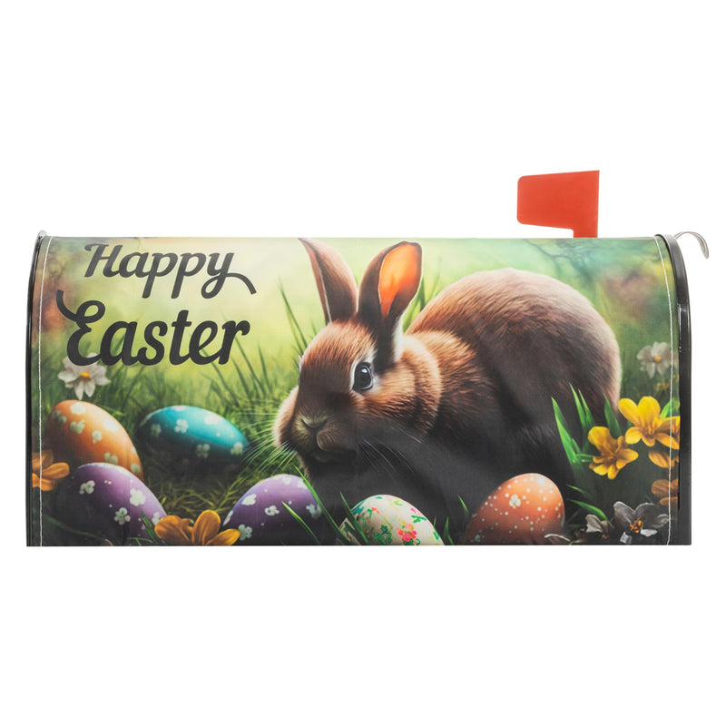 [Australia - AusPower] - Easter Bunny Eggs Mailbox-Covers - Standard Size 18 X 21 Inch Rabbit Mailbox Wraps Post Letter Box Cover Easter C 