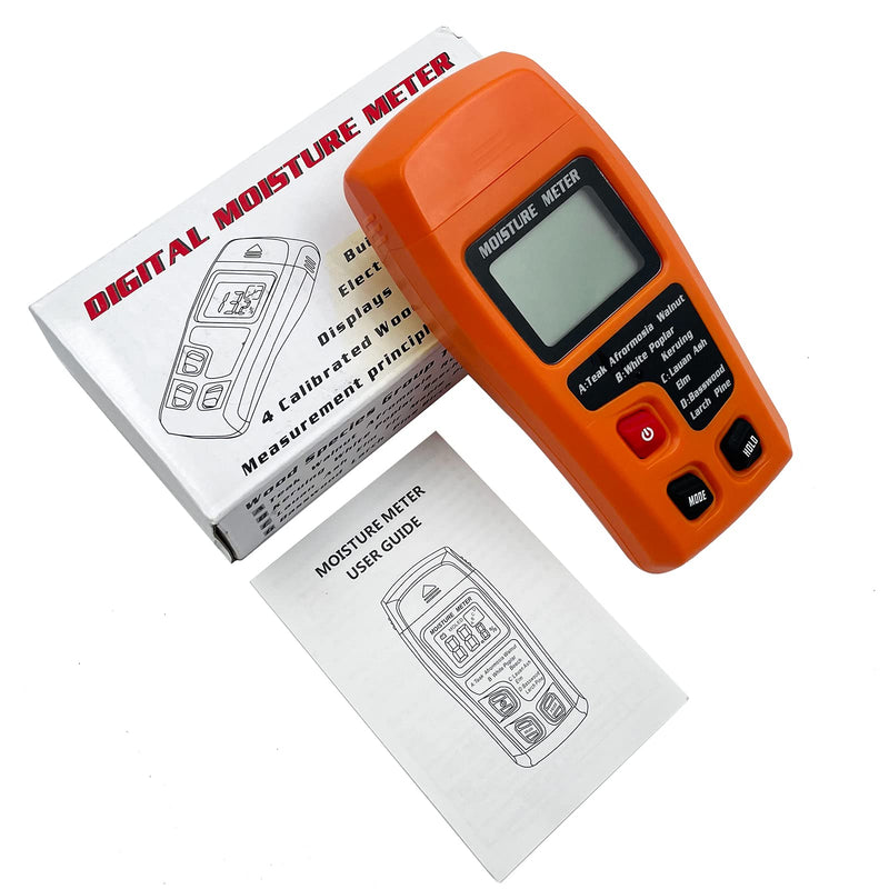 [Australia - AusPower] - Digital Wood Moisture Meter Wood Humidity Tester Hygrometer Timber Damp Detector Large LCD Display 