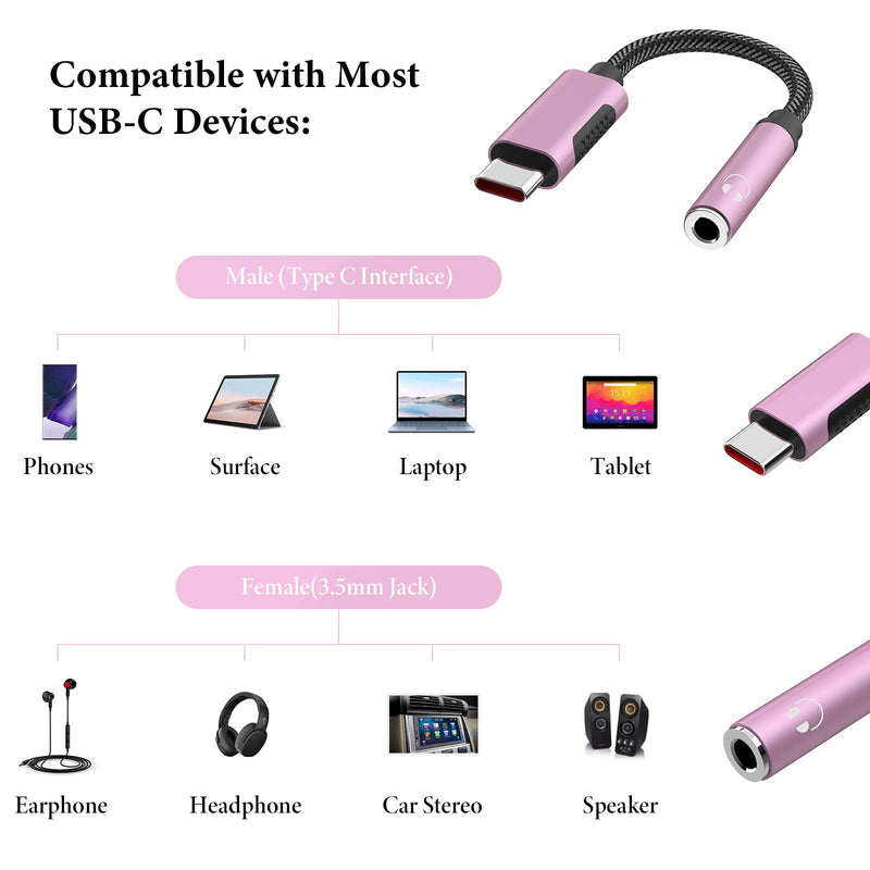 [Australia - AusPower] - USB C to 3.5mm Adapter for Samsung S21 Ultra, APETOO Galaxy S20 FE Headphone Adapter USB C to Aux Audio Dongle Cable Cord for Galaxy S20 Note 20 Ultra S20+ Note 10+, Pixel 6 5 4 XL, Oneplus 9 8 