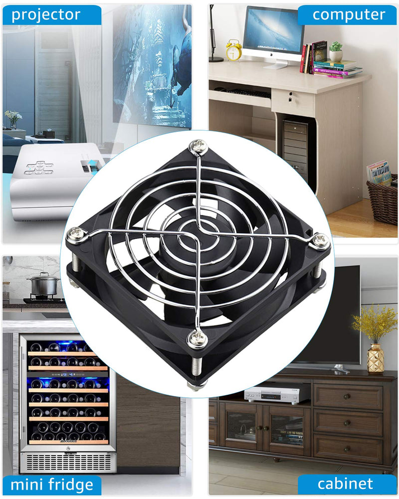 [Australia - AusPower] - GDSTIME Dual 80mm USB Fan 80mm x 25mm 5V for Receiver DVR Playstation Xbox Computer Cabinet Cooling 80x80x25mm 