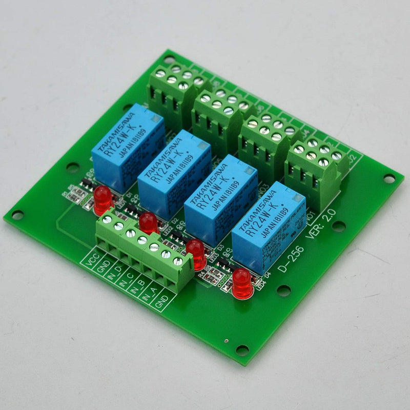 [Australia - AusPower] - Electronics-Salon 4 DPDT Signal Relay Module Board, DC 24V Version, for Arduino Raspberry-Pi 8051 PIC. 