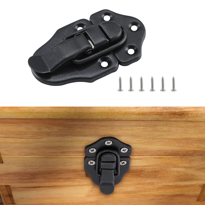 [Australia - AusPower] - HOME MASTER HARDWARE 2 Pack Duckbilled Hasp Latch Chest Latch Toggle Hasp Latches with Screws for Jewelry Box Ordinary Box Wooden Case Furniture Decoration Oil Rubbed Bronze Finish 2 Sell Pack Oil-Rubbed Bronze 