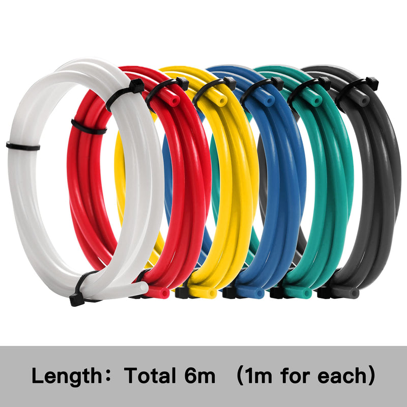 [Australia - AusPower] - High Temperature Resistant Premium Bowden Tubing 6M TPFE Teflon Tube for 1.75mm Filament with Upgraded PC4-M6 and PC4-M10 Pneumatic Fittings,Teflon Cutter,Collet Clips and Spanner for Ender 3/3 Pro 