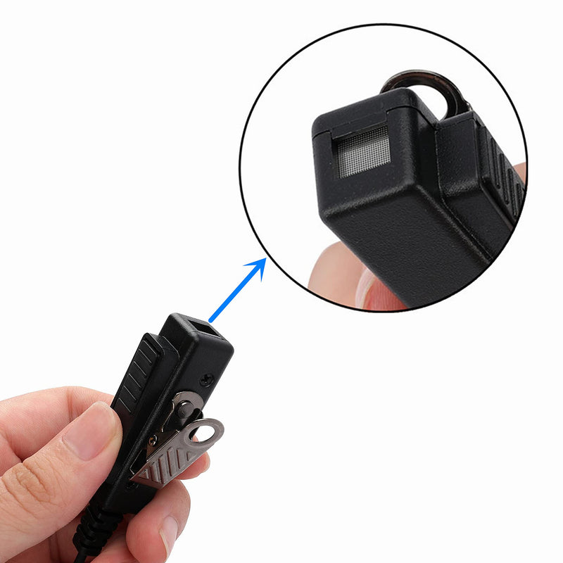 [Australia - AusPower] - 2 Pin Walkie Talkie Earpiece with a PTT Mic Covert Acoustic Tube Headset Compatible with Baofeng UV-5R BF-888S Retevis Kenwood Puxing Wouxun Two Way Radio (Air-Tube Headset) Air-Tube Headset 