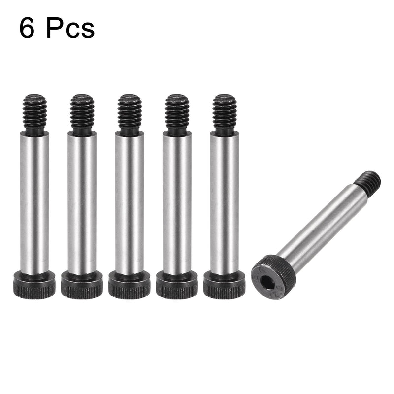 [Australia - AusPower] - uxcell Alloy Steel Hexagon Socket Head Shoulder Screws Bolts, 2" Shoulder Length, 3/8" Shoulder Dia, 5/16-18 Thread, 6pcs 2" x 3/8" 