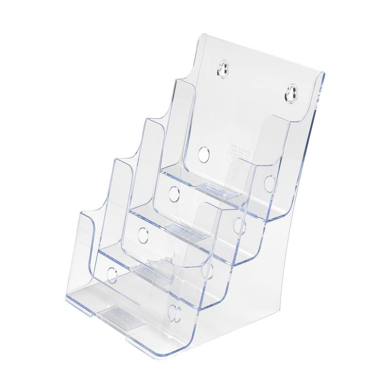 [Australia - AusPower] - Deflecto 77901 Four-tier multi-compartment medium size docuholder, 6-1/2wx6-1/4dx10h, clear 1 