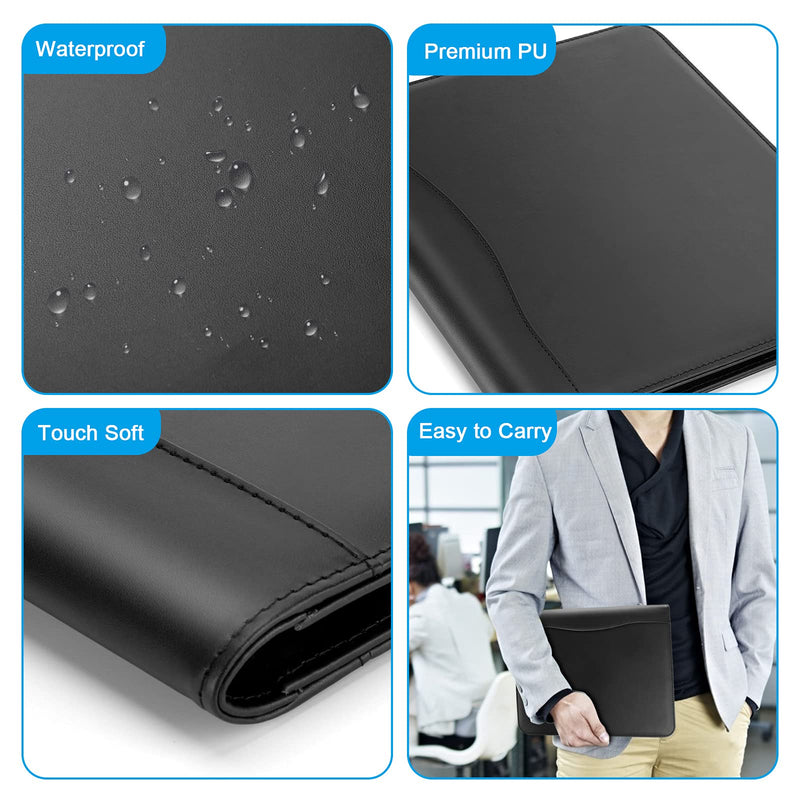 [Australia - AusPower] - Jancosta 1 Pack Business Padfolio Portfolio with Letter Size Writing Notepads (New Black 1 Pack) New Black 1 Pack 