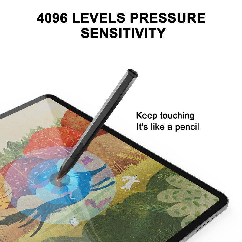 [Australia - AusPower] - Stylus for Surface, Magnetic Stylus Pens for Surface Pro Fine Point 1.7mm, 4096 Pressure Sensitivity, Rechargeable, Tilt & Palm Rejection for Surface Pro X/7/6/5/4/3/Go/Laptop/Studio/Book 