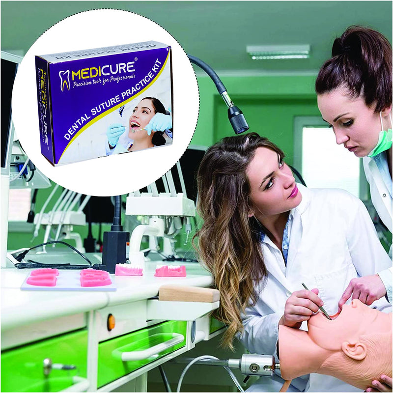 [Australia - AusPower] - Dental Suture Practice Kit Oral Suture Gum Training Pad Model for Dental Clinic Implants on Soft Teeth Gum 