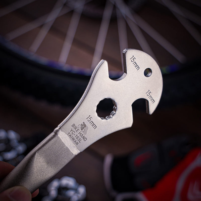 [Australia - AusPower] - BIKEHAND Bicycle Bike Pedal Wrench Extra Long Handle 350mm - Great Road Mountain Bike Pedal Removal Tool Spanner - 15mm 