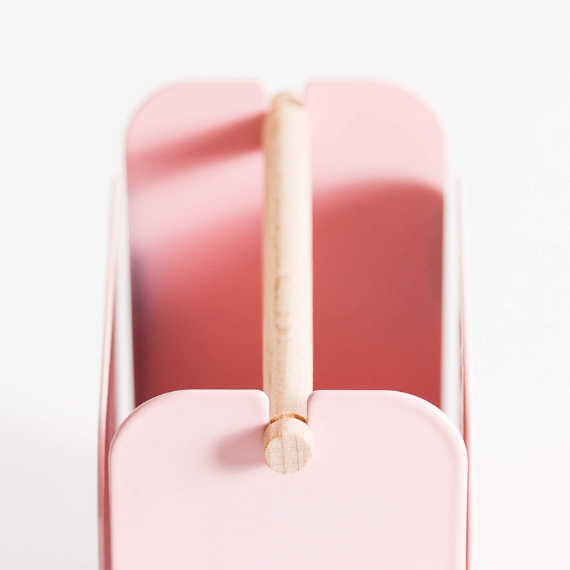 [Australia - AusPower] - U Brands Metal Pencil Cup, Desktop Accessory, Arc Collection, Pink 