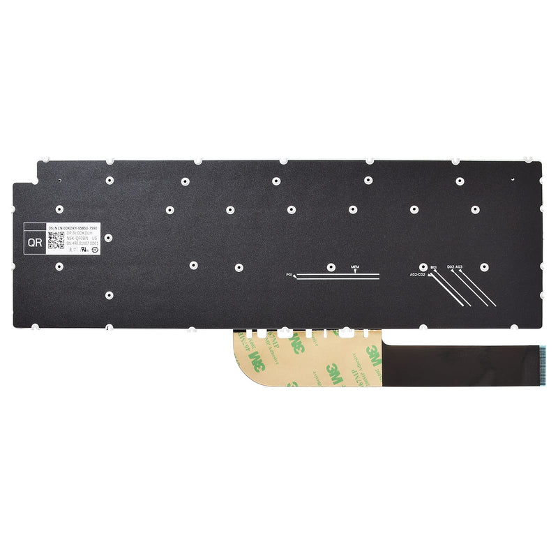 [Australia - AusPower] - SUNMALL Replacement Keyboard Compatible with Dell Inspiron 15 5501 5502 5508 5584 5590 5593 5594 5598.Inspiron 15 3501 3502 3505.Inspiron 15 7000 7590 7591 7791 Latitude 3510 US Layout No Backlit 