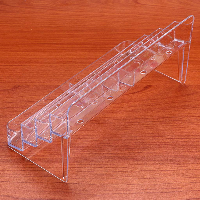 [Australia - AusPower] - Hipiwe 2pcs 8 Pockets Acrylic Business Card Holder Stand Clear Desktop Countertop Acrylic Index Card Filling Display Transparent 