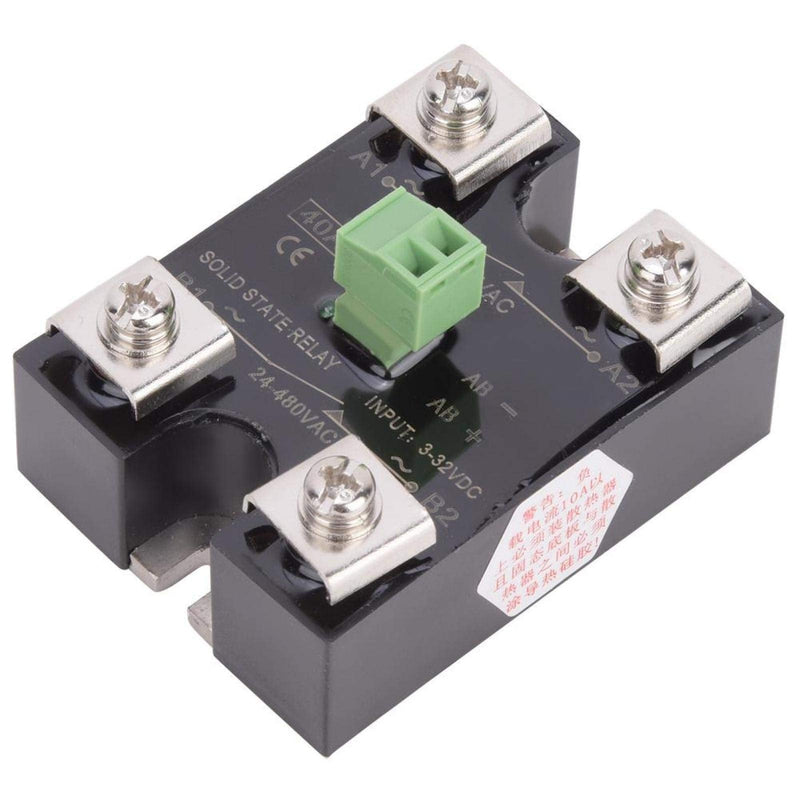 [Australia - AusPower] - BERM Solid State Relay, Single Channel DC Control & Dual Channel AC Control SSR Relay 24-480VAC (BERM-DK40DA) BERM-DK40DA 