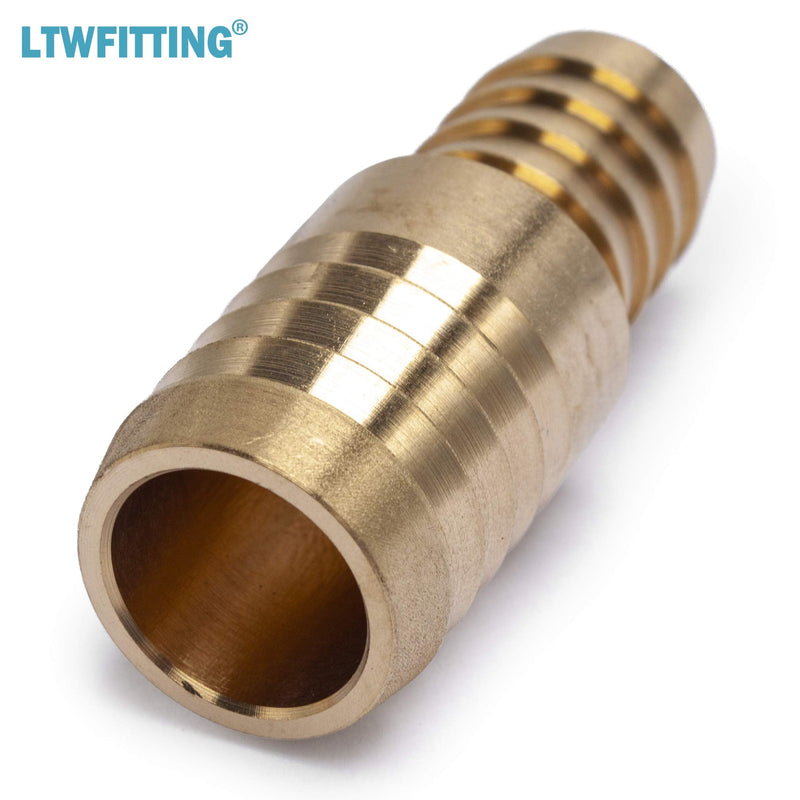 [Australia - AusPower] - LTWFITTING Brass Barb Hose Reducing Splicer Mender 1/2-Inch ID Hose x5/8-Inch ID Hose Fitting Air Water Fuel Boat(Pack of 5) 
