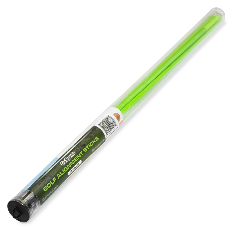[Australia - AusPower] - GoSports Golf Alignment Training Sticks 3 Pack - Golf Alignment Aid Practice Rods, Green 