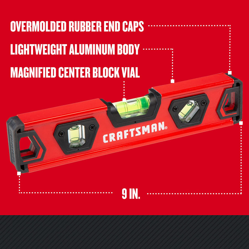 [Australia - AusPower] - CRAFTSMAN Torpedo Level, 9-Inch (CMHT82390) 