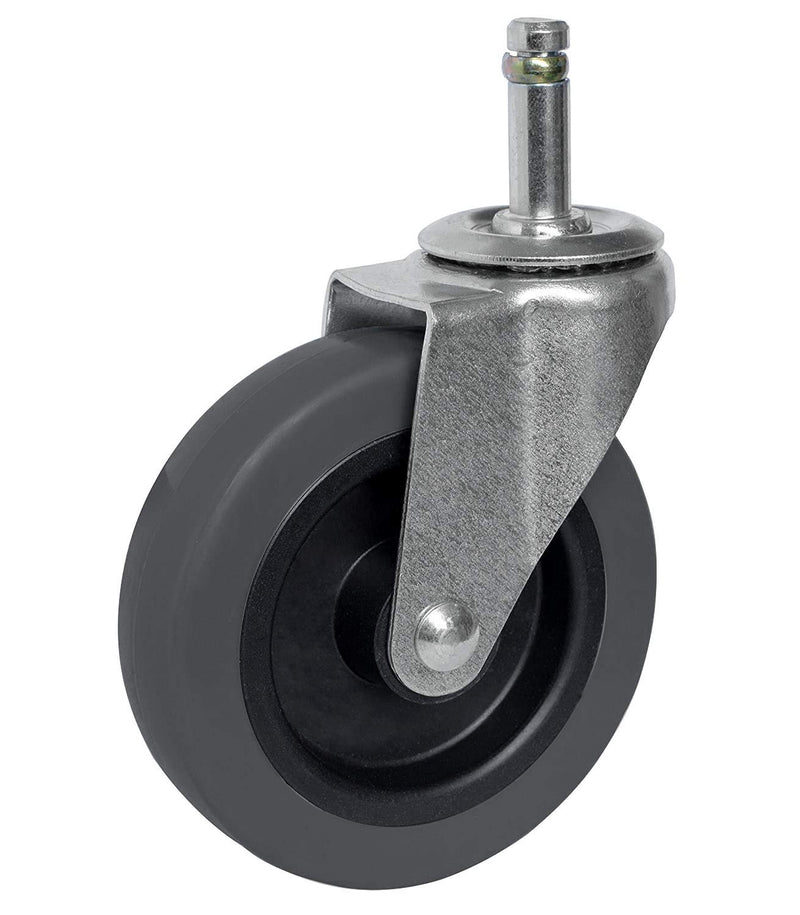 [Australia - AusPower] - AAGUT 4 Inch Caster Replacement Swivel Stem 7/16"x 1-3/8" TPR Rubber Casters for Mop Buckets, Pack of 4 no brakes 