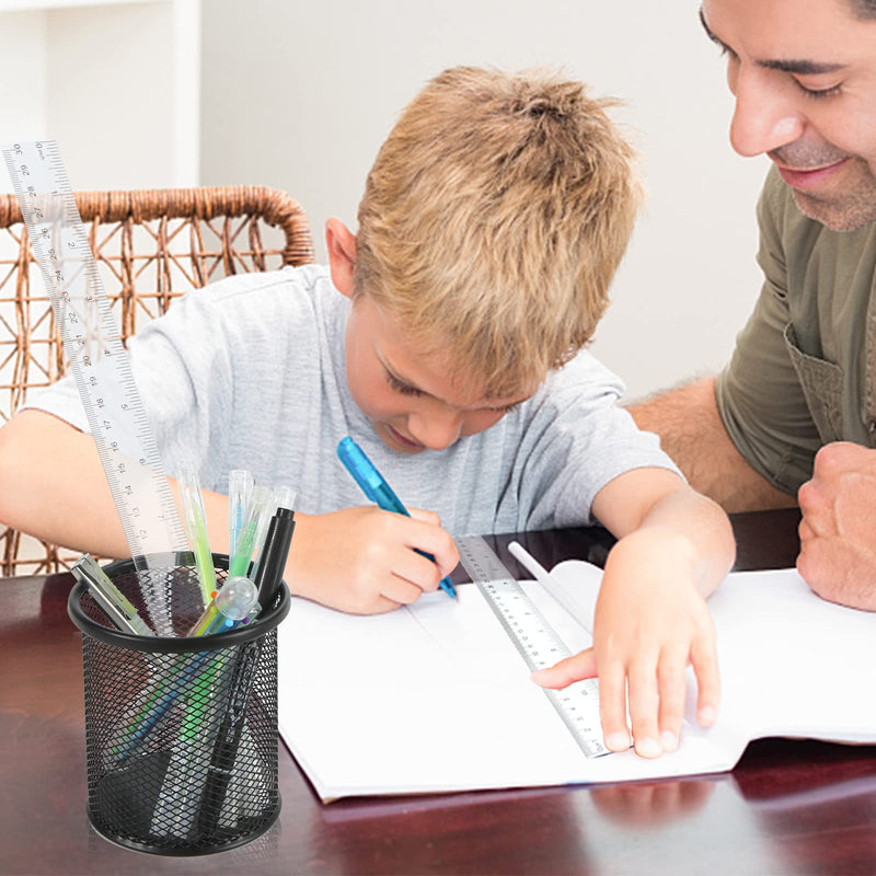 [Australia - AusPower] - 40 PCS Clear Plastic Rulers, Clear Ruler for School, Office, Home, Plastic Ruler Straight Ruler（12inch/30cm） 