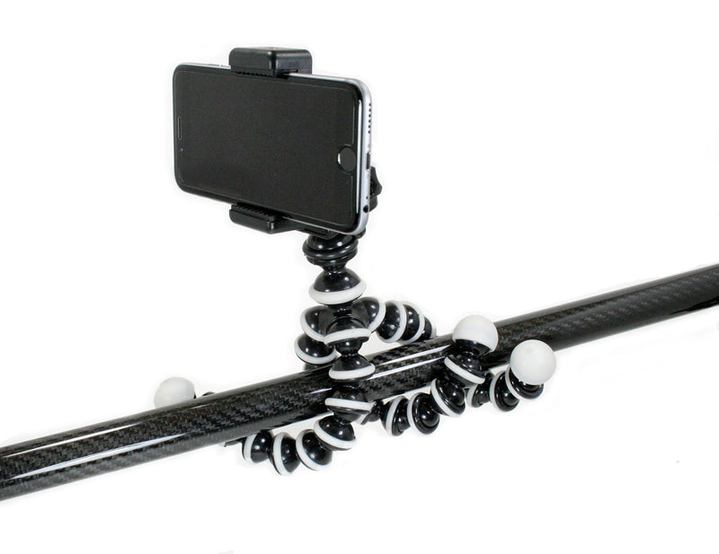 [Australia - AusPower] - Livestream Gear - Flexible Tripod with Rotatable Smartphone Clamp. Use for Video Recording, or Live Streaming on Periscope/Meerkat. Operable with Any Phone, or Use with GoPro Camera. 