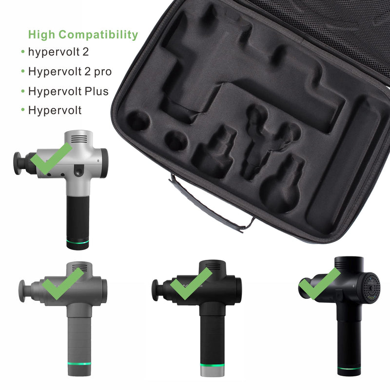 [Australia - AusPower] - Case for Hypervolt 2 Pro /Hypervolt 2, Waterproof Shock Resistant Carrying Case for Hyperice Hypervolt 2 Pro Massage Device Black L 