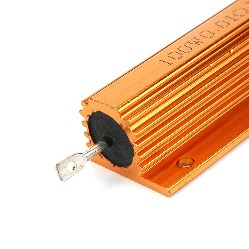 [Australia - AusPower] - Dahszhi Wirewound Resistor 100W 0.01 Ohm Screw Tabs Aluminum Resistor - 2pcs 