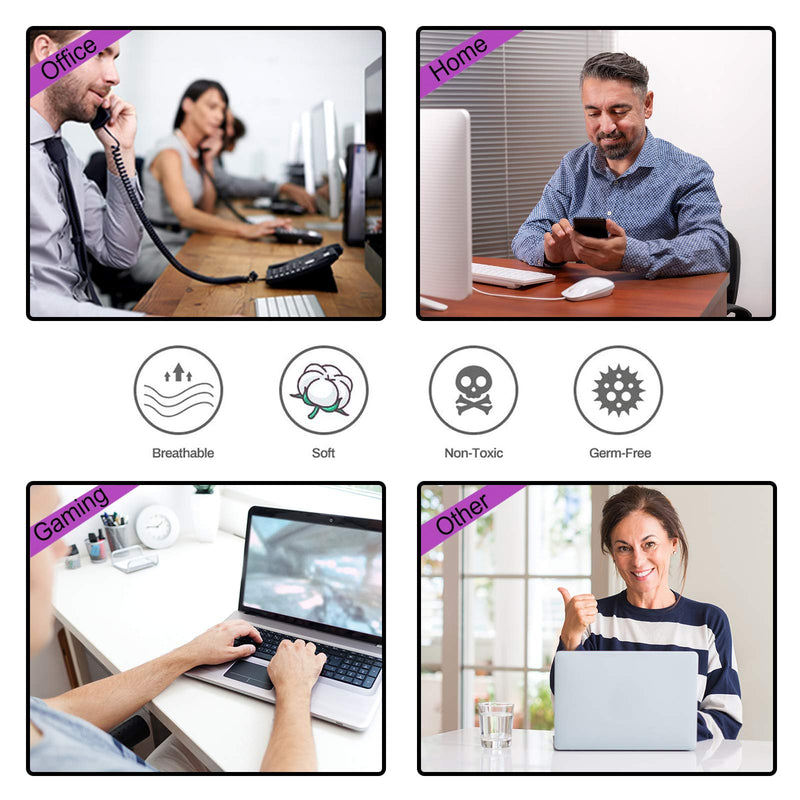 [Australia - AusPower] - Extended Gaming Mouse Pad XXL ArtSo Large Keyboard Mat Long Mousepad Desk Decor Writing Pad Non Slip Rubber Base Stitched Edges for Work, Game, Office, Home, 35.1" x 15.7" , Purple Marble 