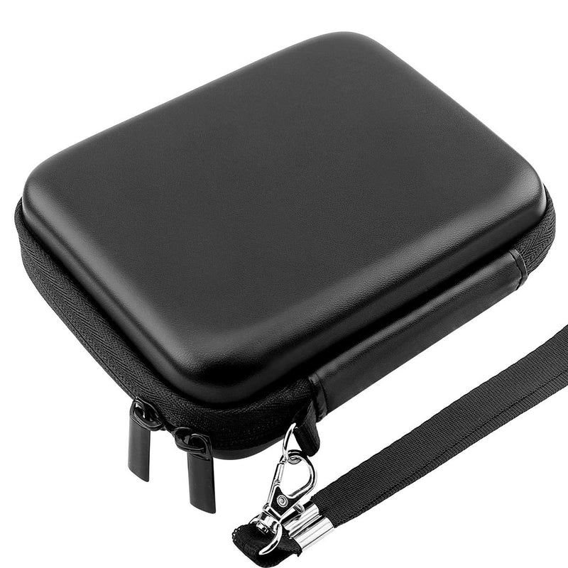 [Australia - AusPower] - Lacdo 2-in-1 Hard Drive Carrying Case for SanDisk Extreme Portable External SSD SDSSDE60-G25 / G-Drive Mobile SSD 250G 500G 1TB 2TB USB 3.1 USB-C Shockproof Protective Travel Bag, Black 