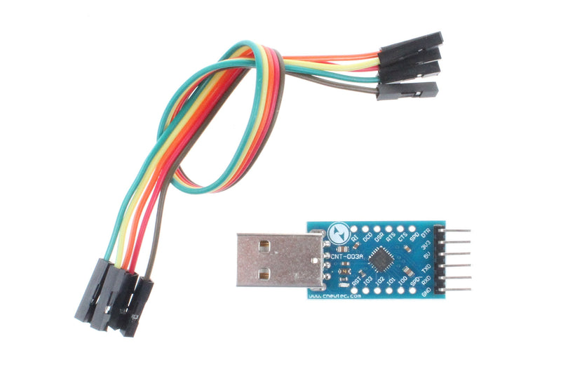 [Australia - AusPower] - NOYITO CP2104 Serial Converter USB 2.0 to TTL UART Serial Adapter Module with Cables (Pack of 2) 