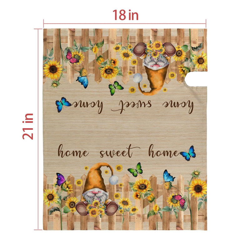 [Australia - AusPower] - Sunflower Butterfly Mailbox Covers Magnetic Standard Size 18" X 21" Home Sweet Home Mailbox Covers Decals Mailbox Wrap Post Letter Box Cover for Garden Yard Letter Box Decor 18x21in 