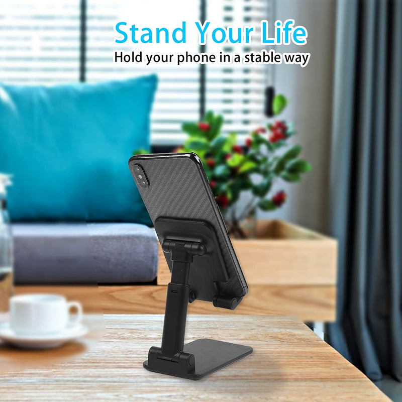 [Australia - AusPower] - Foldable Cell Phone Stand Holder.Cell Phone Holder for Desk.Phone Dock.Holder.Cradle.Stand for Office Desk.Mobile Phone Holder.Phone Stand for Desk.Cell Phone Stand.Cell Phone Holder for Desk 