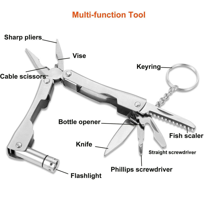 [Australia - AusPower] - EMDMAK Survival Kit Outdoor Emergency Gear Kit for Camping Hiking Travelling or Adventures Basic 