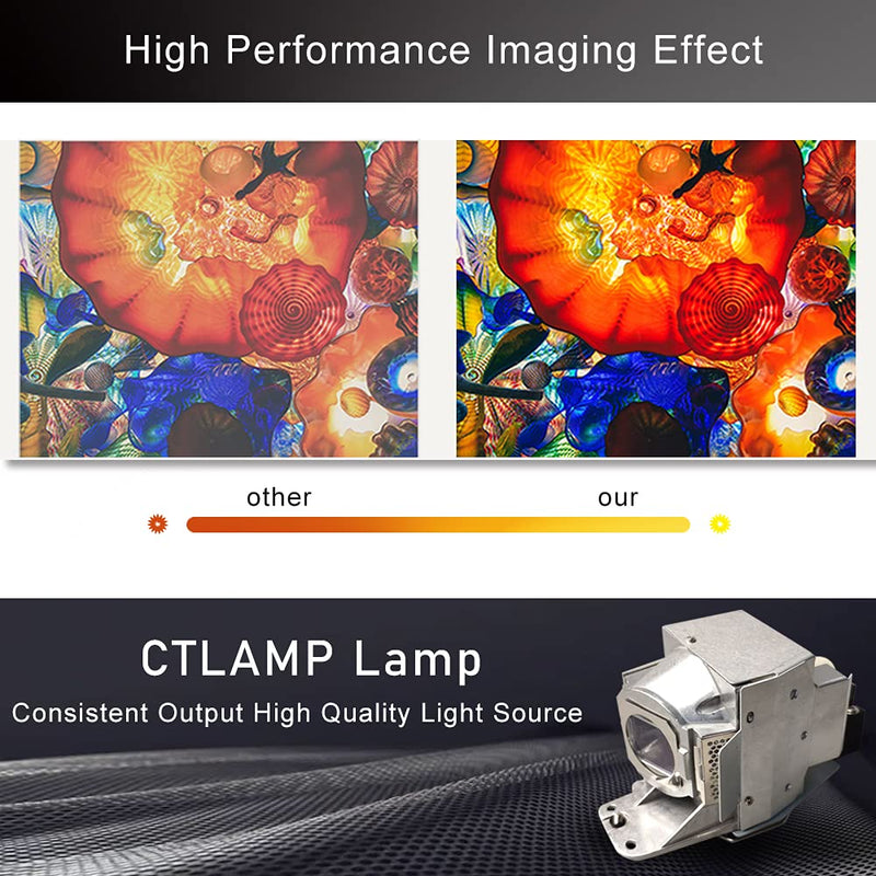 [Australia - AusPower] - CTLAMP A+ Quality W1070 Replacement 5J.J7L05.001 LCD Projector Lamp 5J.J7L05.001 Bulb with Housing Compatible with BenQ HT1075 HT1085ST W1070 W1080ST 