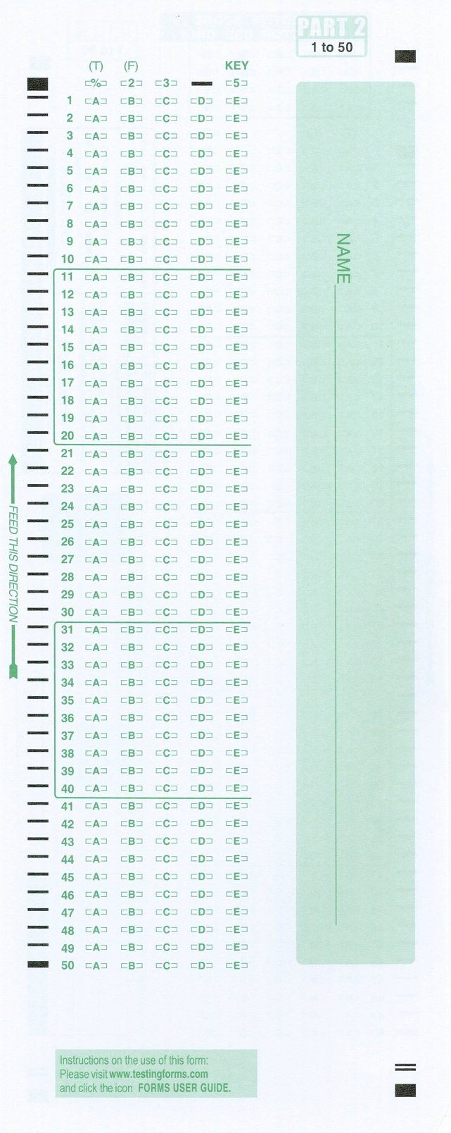 [Australia - AusPower] - TEST-881E  881 E Compatible Testing Forms (25 Sheet Pack) 