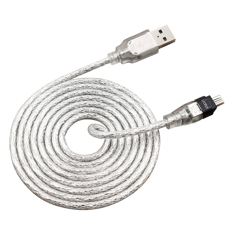 [Australia - AusPower] - LIONX New Data DV Cable USB to IEEE 1394 4 Pin Firewire Adapter High PC 