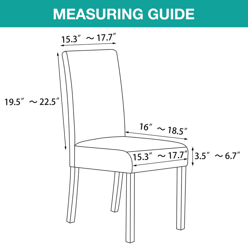 [Australia - AusPower] - Turquoize Dining Chair Covers Stretch Chair Covers for Dining Room Set of 2 Parsons Chair Slipcover Removable Kitchen Chair Covers Chair Protector Covers for Dining Room, Hotel, Ceremony (2, Grey) 