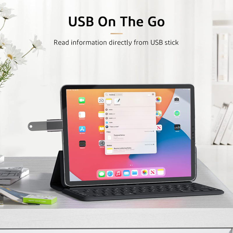 [Australia - AusPower] - Upgrade 10Gbps USB C to USB 3.0 OTG Adapter (4 Pack), AuviPal USB Type C Male to USB A Female, Thunderbolt 4/3 to USB Converter for MacBook Pro/Air, iPad, iMac and More Type C Devices - Space Grey 