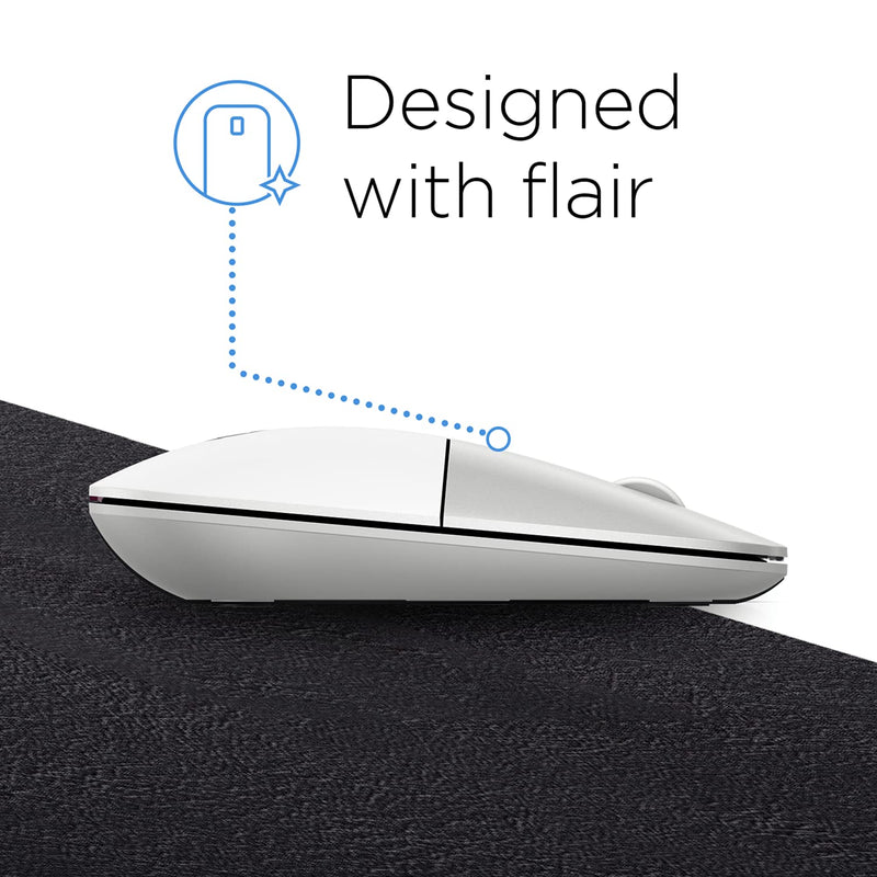 [Australia - AusPower] - HP Z3700 White Wireless Mouse RF Optical 1200DPI Ambidextrou unique 