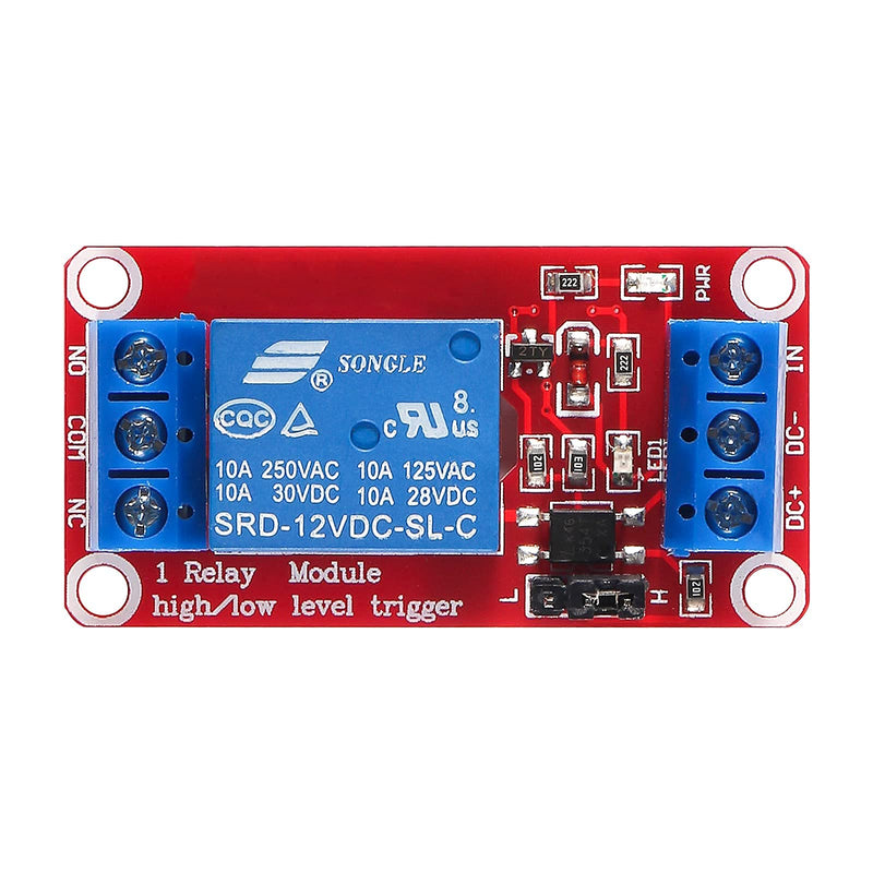 [Australia - AusPower] - AEDIKO 4pcs Relay Module DC 12V Relay Board 1 Channel with Optocoupler Isolation Support High or Low Level 