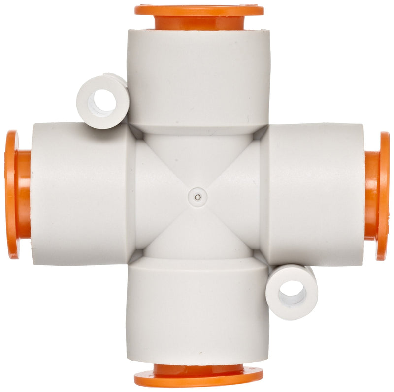 [Australia - AusPower] - SMC KQ2TW03-00A PBT Push-to-Connect Tube Fitting, Cross, 5/32" Tube OD 5/32" 