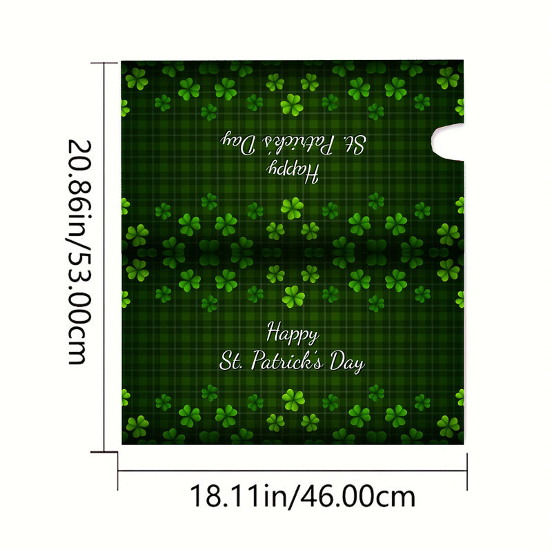 [Australia - AusPower] - Shamrock-Mailbox-Covers for St-Patrick's-Day Clover Green-Plaid Letter-Box-Cover for Holiday Garden Yard Mailbox Decor 18 X 21 Green/Plaid 