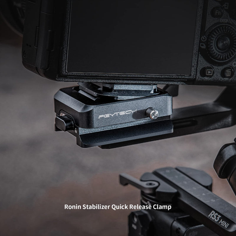 [Australia - AusPower] - PGYTECH Quick Release Clamp for DJI Ronin Stabilizer/Mini Camera Quick Release System Compatible with DJI RS3 Mini/DJI RS 3 Pro/RS 3/RS 2/DJI RSC 2 Stabilizers 