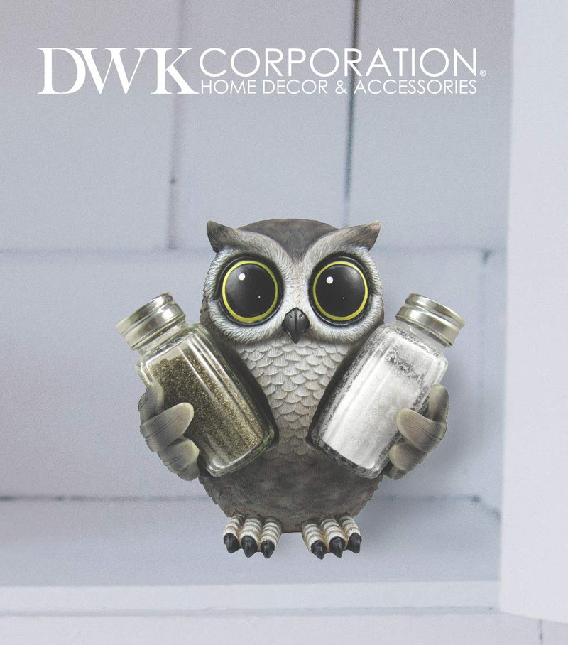 [Australia - AusPower] - DWK Animal Holder with Salt And Pepper Shaker Set (3 Piece) | Kitchen Décor and Accessories | Salt and Pepper Shakers | Home Décor | Home Decorations… (Owl) Owl 