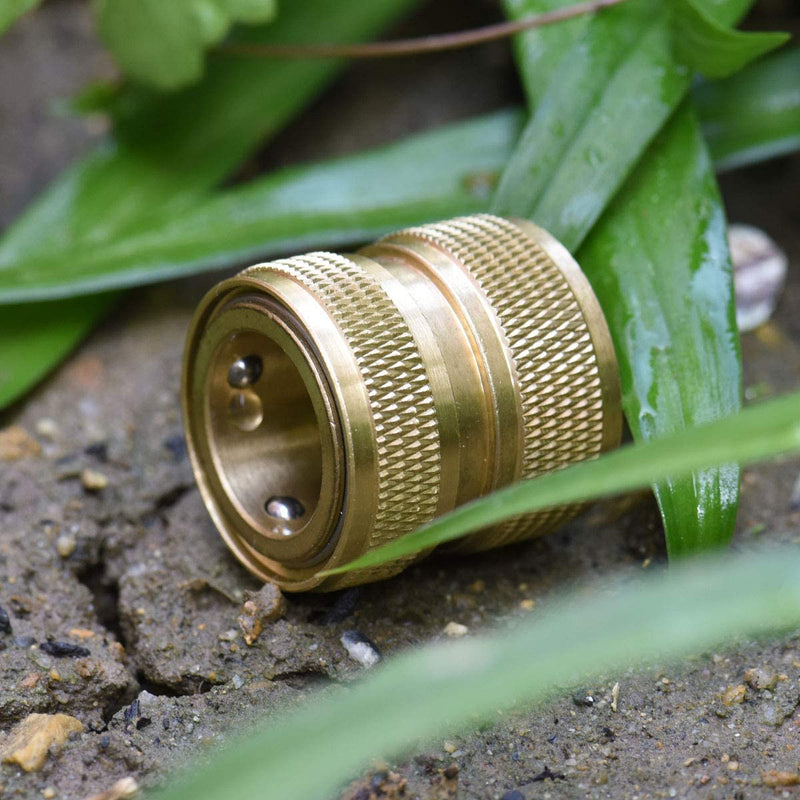 [Australia - AusPower] - PLG Garden Hose Quick Connect Fittings - 3/4" Genuine Brass Leak-free Hose Connector - Sturdy and Easy to Connect/Disconnect - Extra Washers Included - 4 Female + 4 Male C 4F+4M 